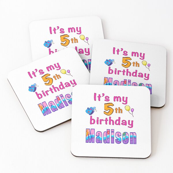 Item preview, It’s my 5th birthday Madison kids girls custom name personalised birthday girl. designed and sold by Artonmytee.