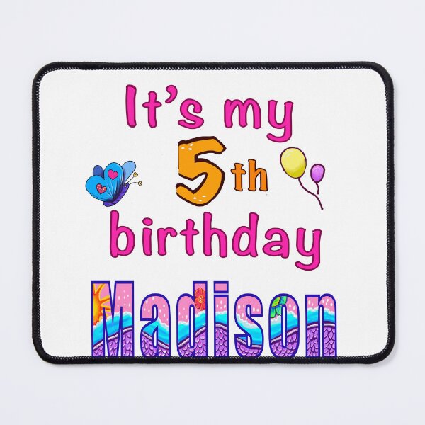 Item preview, It’s my 5th birthday Madison kids girls custom name personalised birthday girl. designed and sold by Artonmytee.
