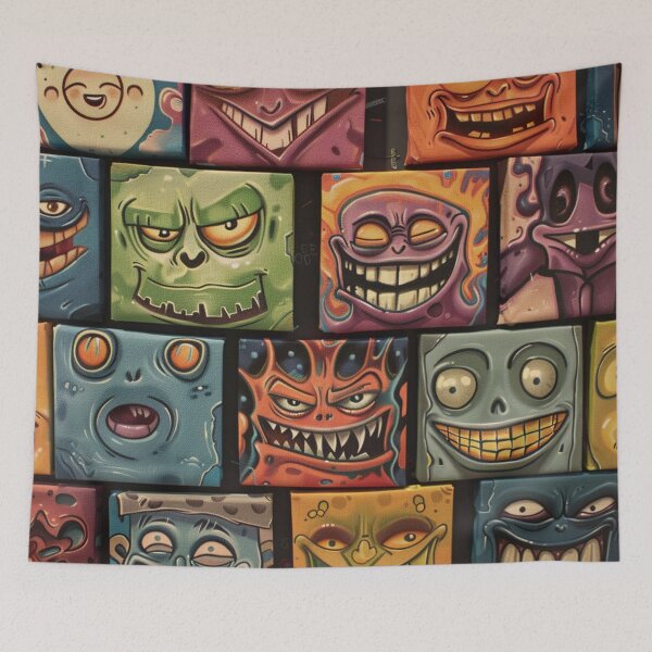 Item preview, Vintage Retro Abstract: Trendy Custom Brick Faces Design designed and sold by Fantasy Masterpiece.
