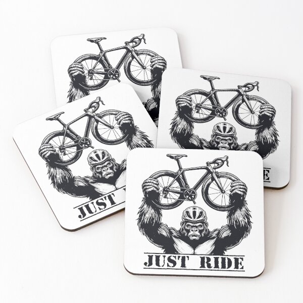 Item preview, Cycling Just Ride Gorilla designed and sold by Esskay Designs.