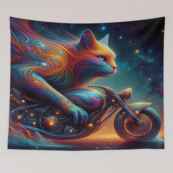 Item preview, Futuristic cat designed and sold by FotoworldEdel.