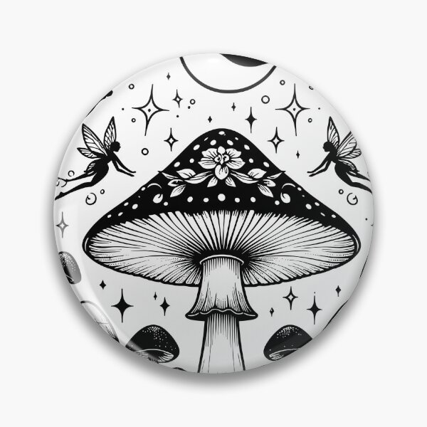 Item preview, Fairycore Dark Grunge Fairy Mushroom Moon designed and sold by TKsTees.