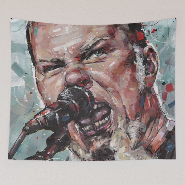 Item preview, James Hetfield painting designed and sold by GalleryKauffeld.