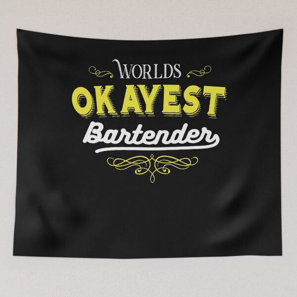 Item preview, World's Okayest Bartender designed and sold by Kieran Abbott.