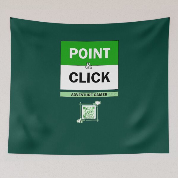 Item preview, Point & Click Adventure Gaming Logo V4 (Green/White) designed and sold by Visual Resolutions.