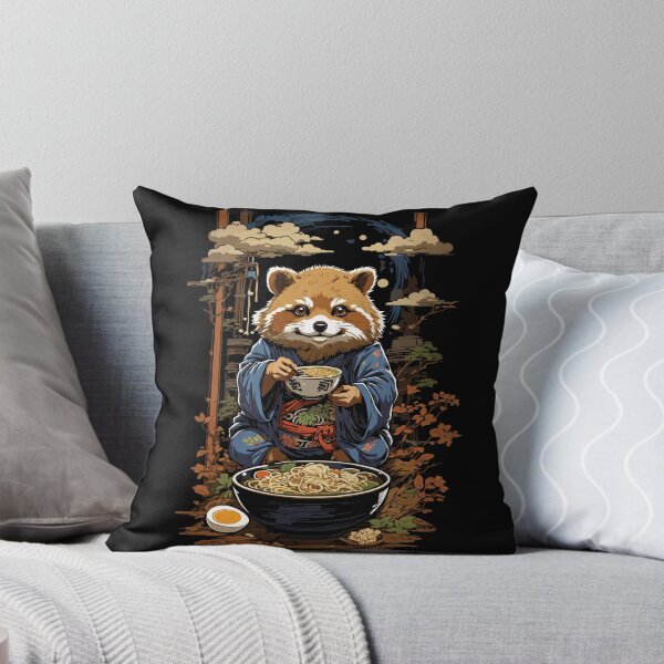 Item preview, Raccoon Dog Ramen Noodle Soups Aesthetic Japan Style designed and sold by LuminOrb.