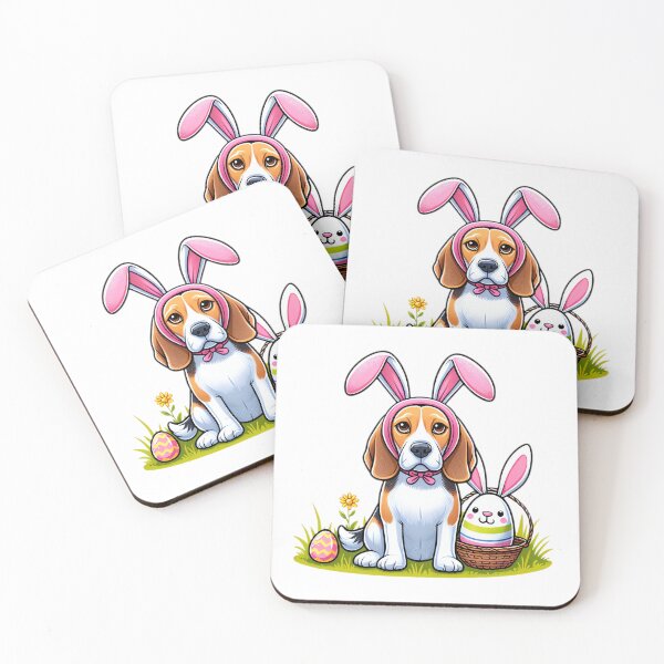 Item preview, Beagle Bunny Hop: Easter Surprise designed and sold by EpicPaws.