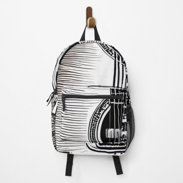 Item preview, Harmonious Contrast: Black and White Guitar Design designed and sold by GrizzlyCollective.