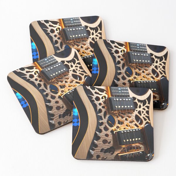 Item preview, Harmony Unveiled: Intricate Guitar Design designed and sold by GrizzlyCollective.