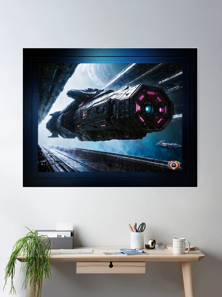 The Ornlitron Battle Group AI Concept Art by Xzendor7 - The Glorious Power Of The Armada 2 The Ornlitron Battle Group Striking AI Concept Sci-Fi Art by Xzendor7 Room Decor Poster Art Print