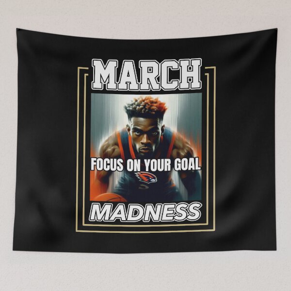 Item preview, March Madness: Hoops Focus - Intense Play with white letters designed and sold by SplashTastic.