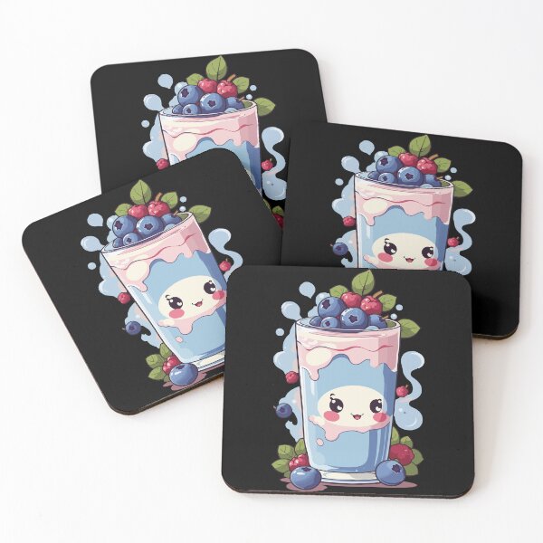 Item preview, Berries Cute Milkshake Sweet Fun Kawaii designed and sold by LuminOrb.