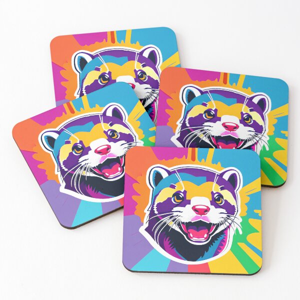Item preview, Modern Abstract Pop Art Style Laughing Otter Drawing  designed and sold by thejoyker1986.