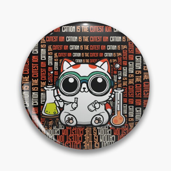 Item preview, Cations | biology humor | science funny cat | positive charge | geeky designed and sold by themichetti.