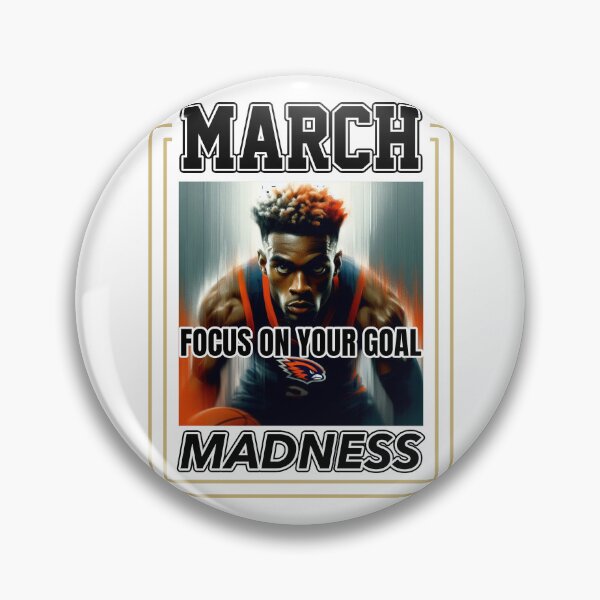 Item preview, March Madness: Hoops Focus - Intense Play with black letters designed and sold by SplashTastic.