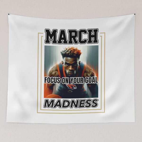 Item preview, March Madness: Hoops Focus - Intense Play with black letters designed and sold by SplashTastic.