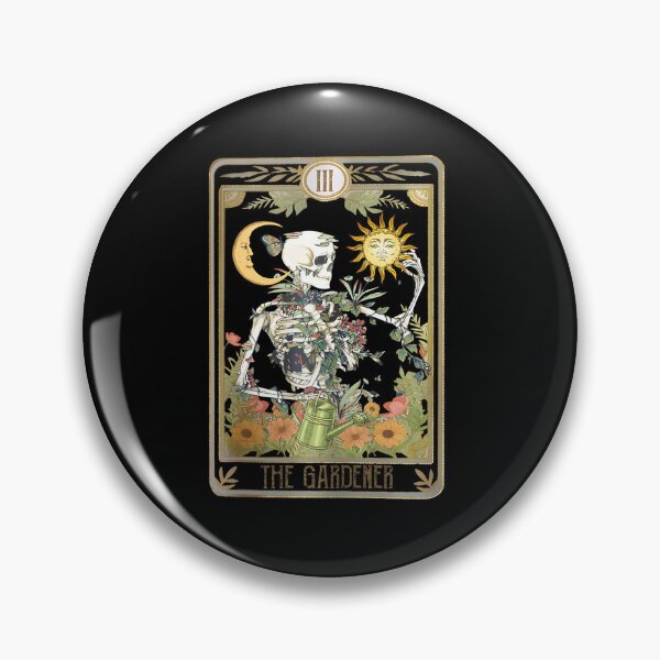 Item preview, Floral Skeleton Gardening Tarot The Gardener Plant Lovers designed and sold by rutaiulae71.