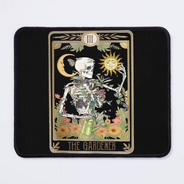 Item preview, Floral Skeleton Gardening Tarot The Gardener Plant Lovers designed and sold by rutaiulae71.