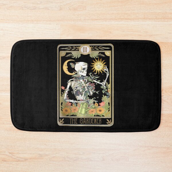 Item preview, Floral Skeleton Gardening Tarot The Gardener Plant Lovers designed and sold by rutaiulae71.