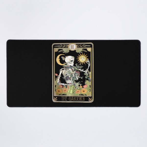 Item preview, Floral Skeleton Gardening Tarot The Gardener Plant Lovers designed and sold by rutaiulae71.
