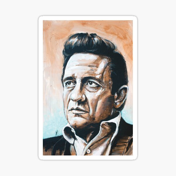 Johnny Cash Portrait Merch Gifts for Sale Redbubble