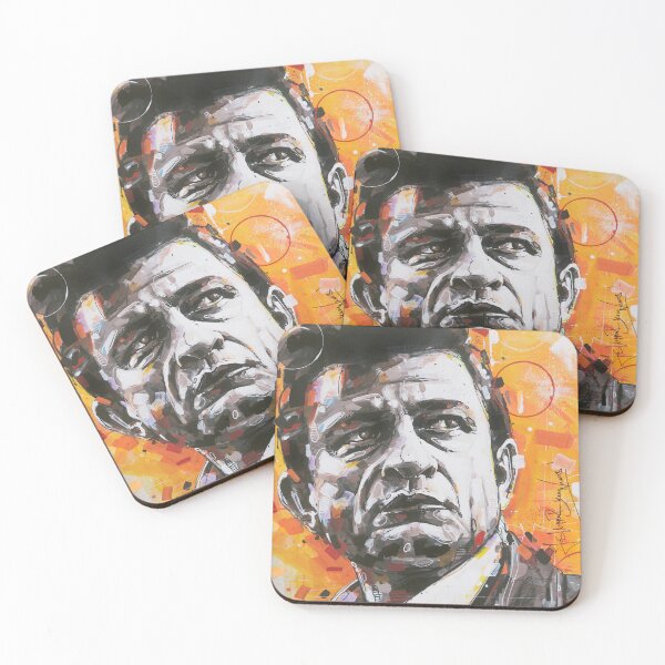 Item preview, Johnny Cash painting designed and sold by GalleryKauffeld.