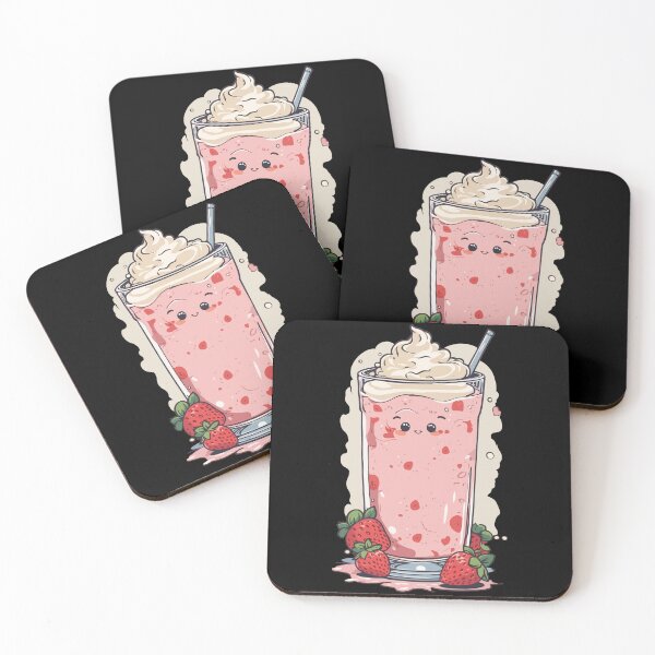 Item preview, Raspberries Sweet Milkshake Fun Kawaii Anime designed and sold by LuminOrb.