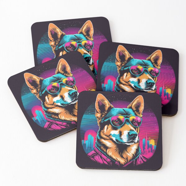 Item preview, Canine glasses the essential accessory for a chic and modern look, adding a touch of sophistication and originality to your furry friend's unique style designed and sold by Pulsant  Paintings.