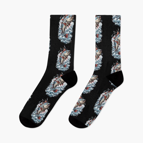 Artikelvorschau, Streetwear Japanische Ukiyo-e Kunst Angeln entworfen und verkauft von LuminOrb.