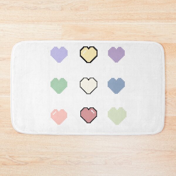 Item preview, beautiful colorful pixelated hearts that represent love designed and sold by huape.