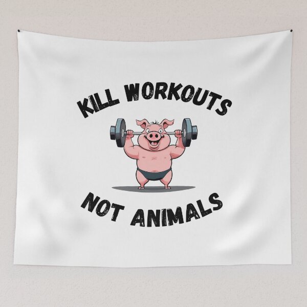 Item preview, Kill Workouts Not Animals designed and sold by Amzg-Designs.