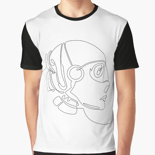 Vista previa del artículo con la obra «Robot line art.», diseñado y vendido por tapilipa.