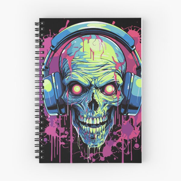 Item preview, Disc jockey de calavera zombie designed and sold by drizzd.