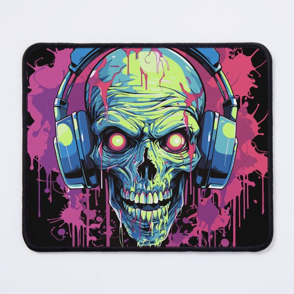 Item preview, Disc jockey de calavera zombie designed and sold by drizzd.