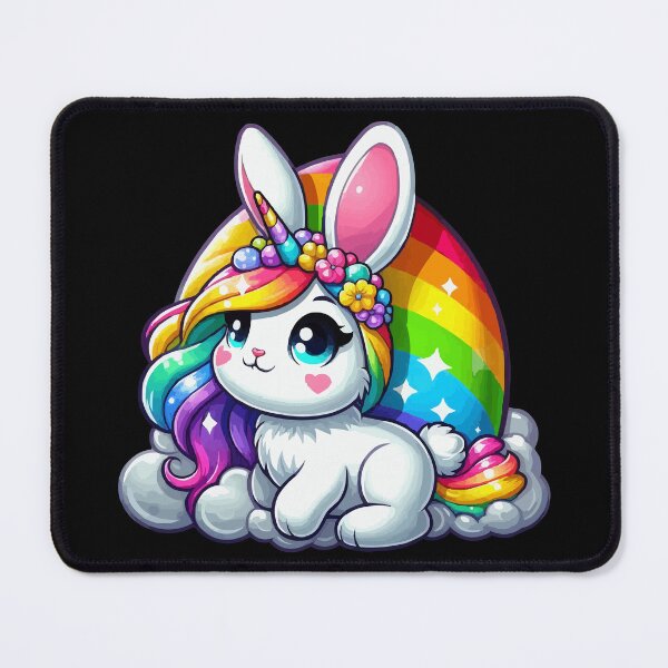 Item preview, RAINBOW COLORED UNICORN - EASTER BUNNY designed and sold by Artisticas.