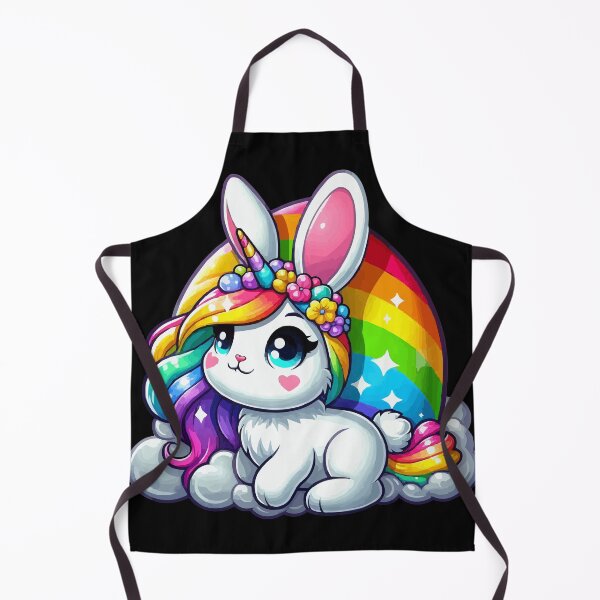 Item preview, RAINBOW COLORED UNICORN - EASTER BUNNY designed and sold by Artisticas.