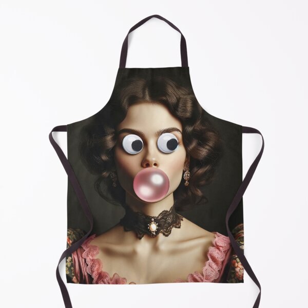 Item preview, Alterted Art - Woman with Googly Eyes and Bubblegum, maximalist,  designed and sold by PyxieZen.
