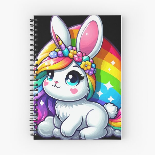 Item preview, RAINBOW COLORED UNICORN - EASTER BUNNY designed and sold by Artisticas.