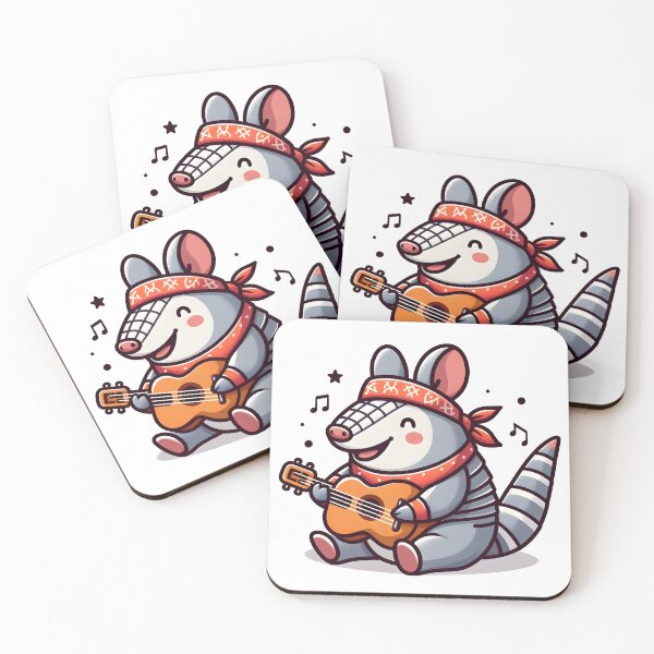 Item preview, Kawaii Armadillo With Bandana designed and sold by CanvasCutie.