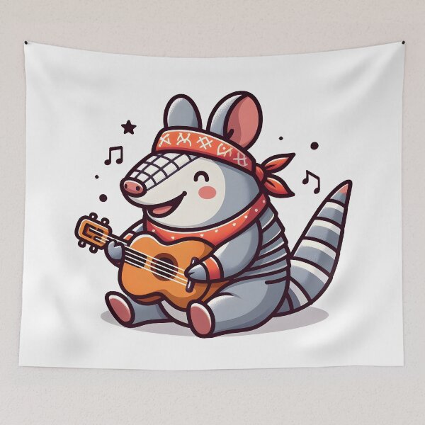 Item preview, Kawaii Armadillo With Bandana designed and sold by CanvasCutie.