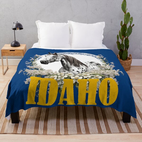 Item preview, Idaho Appaloosa With Border Of Syringa Flowers designed and sold by taiche.
