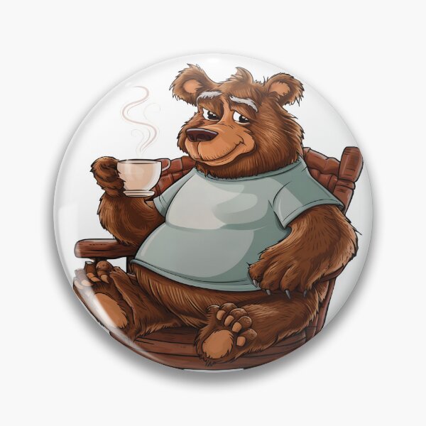 Item preview, Daddy Bear Drinking Coffee Papa Bear With It designed and sold by ColorFlick.