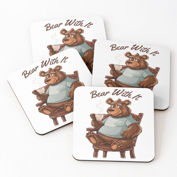 Item preview, Daddy Bear Drinking Coffee Papa Bear With It designed and sold by ColorFlick.