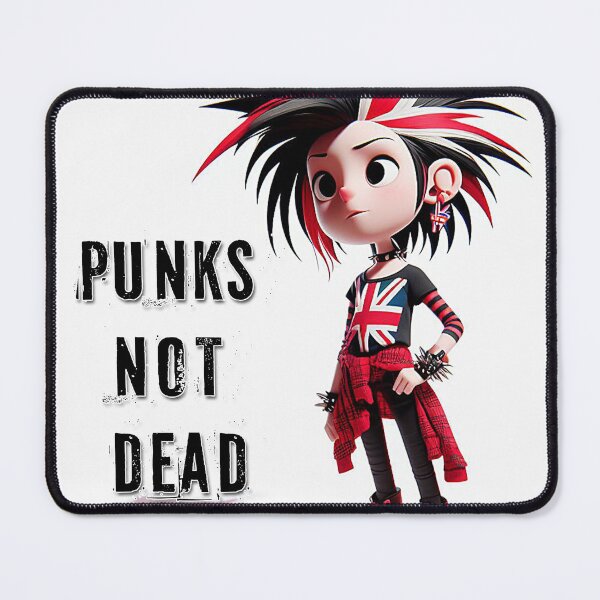 Item preview, Punk Cartoon Punks Not Dead designed and sold by AiPoliviosArt.