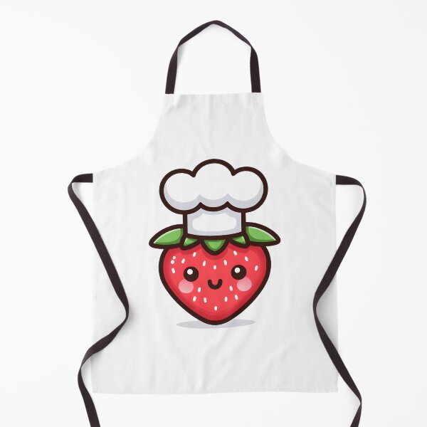 Item preview, Kawaii Strawberry With Chef Hat designed and sold by CanvasCutie.