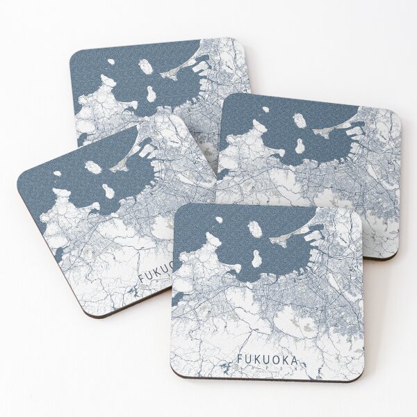 Item preview, Fukuoka City Map of Japan - Coastal designed and sold by deMAP.