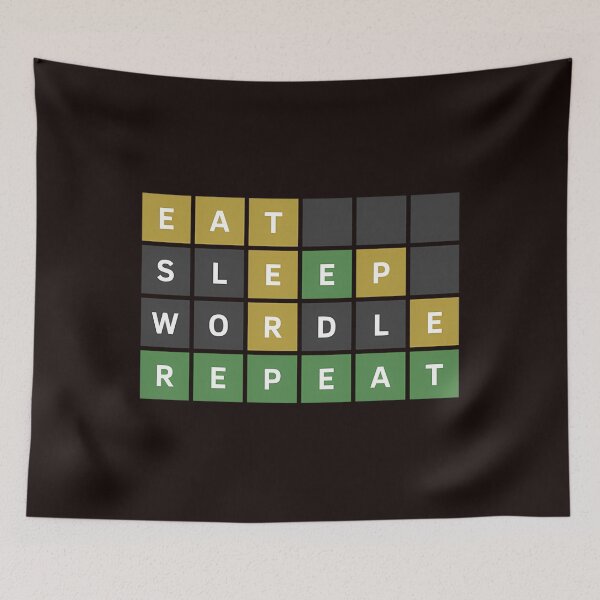 Item preview, Eat Sleep Wordle Repeat (Wordle Style) designed and sold by MarceImbert.