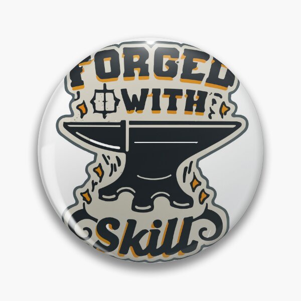 Item preview, Forged with Skill - Retro Blacksmith Anvil Design designed and sold by NiftyWrx.