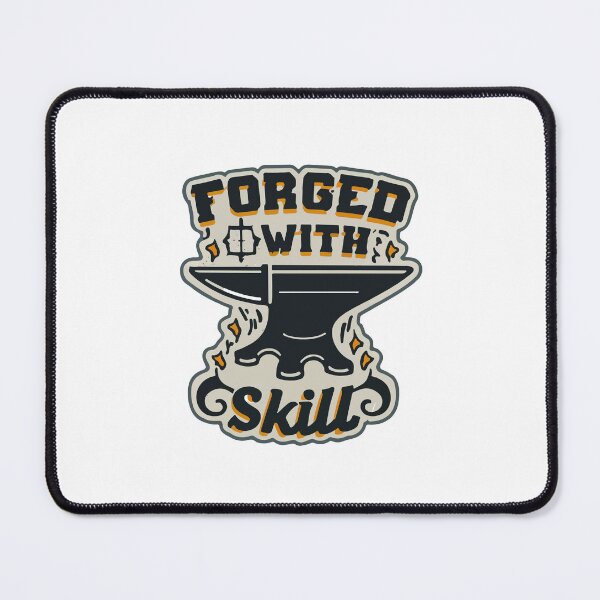 Item preview, Forged with Skill - Retro Blacksmith Anvil Design designed and sold by NiftyWrx.