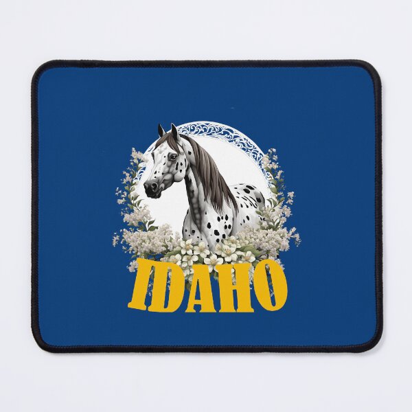 Item preview, Idaho Appaloosa With Border Of Syringa Flowers designed and sold by taiche.